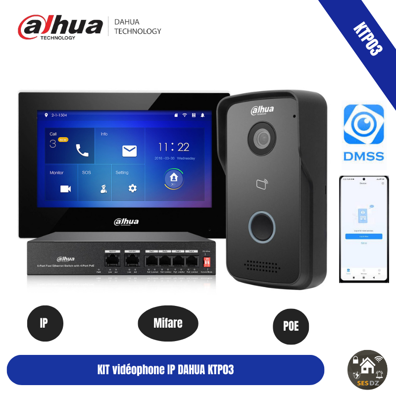Visiophone IP Dahua KTP03